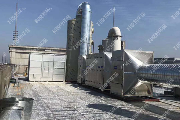 酸堿噴淋塔+等離子UV光解凈化器